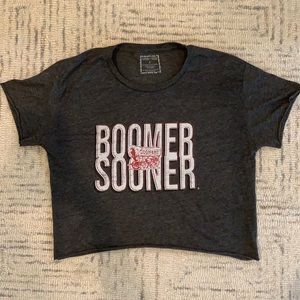 University of Oklahoma cropped tee